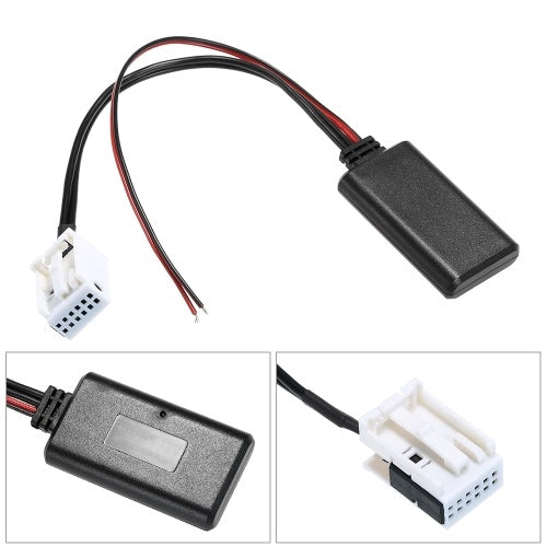 محول كابل الصوت 12 دبوس BT راديو مساعد ستيريو لاسلكي مناسب لمرسيدس بنز لـ W169 W245 W203 W209 W164 