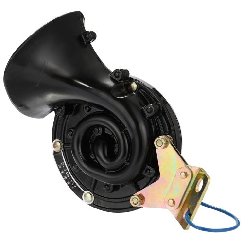 بصوت عال 280DB 12V أسود كهربائي الحلزون القرن الهواء القرن الهائج الصوت لسيارة دراجة نارية شاحنة قارب