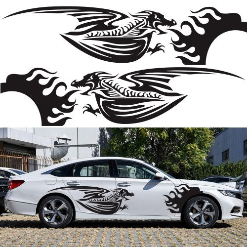 1PAIR CAR Dragon Dragon Dragon Side Door Stands Sticker Scayer Scals