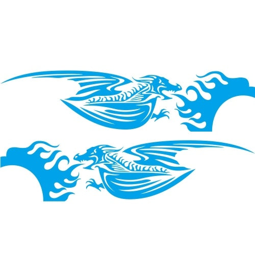 1PAIR CAR Dragon Dragon Dragon Side Door Stands Sticker Scayer Scals