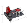 Carbon Fiber 12V Racing Ignition Switch Panel Start Ignition On-off Push Button DIY 3 Toggle for Sport Competitive Car RV