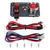 Carbon Fiber 12V Racing Ignition Switch Panel Start Ignition On-off Push Button DIY 3 Toggle for Sport Competitive Car RV