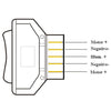 12V Vehicle Off-Road Door Window Glass Lift Switch Indicator Light with Wiring Harness