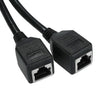 RJ45 Network Splitter Adapter Cable, Male to 2 Female header Separators Socket Port LAN for Super Category 5 Ethernet, Category 6 Ethernet