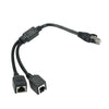 RJ45 Network Splitter Adapter Cable, Male to 2 Female header Separators Socket Port LAN for Super Category 5 Ethernet, Category 6 Ethernet