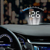 شاشة عرض HUD عالمية للسيارة M6S ODB II GPS عداد السرعة مقياس سرعة الدوران السرعة/درجة حرارة الماء/الجهد الكهربي LED عرض علوي بروجكتور سيارات الدفع الرباعي RV 3.5 بوصة 