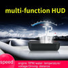 شاشة عرض HUD عالمية للسيارة M6S ODB II GPS عداد السرعة مقياس سرعة الدوران السرعة/درجة حرارة الماء/الجهد الكهربي LED عرض علوي بروجكتور سيارات الدفع الرباعي RV 3.5 بوصة 
