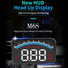 شاشة عرض HUD عالمية للسيارة M6S ODB II GPS عداد السرعة مقياس سرعة الدوران السرعة/درجة حرارة الماء/الجهد الكهربي LED عرض علوي بروجكتور سيارات الدفع الرباعي RV 3.5 بوصة 