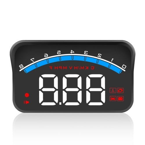 شاشة عرض HUD عالمية للسيارة M6S ODB II GPS عداد السرعة مقياس سرعة الدوران السرعة/درجة حرارة الماء/الجهد الكهربي LED عرض علوي بروجكتور سيارات الدفع الرباعي RV 3.5 بوصة 