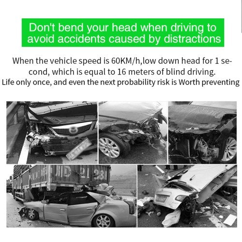 شاشة عرض HUD عالمية للسيارة M6S ODB II GPS عداد السرعة مقياس سرعة الدوران السرعة/درجة حرارة الماء/الجهد الكهربي LED عرض علوي بروجكتور سيارات الدفع الرباعي RV 3.5 بوصة 