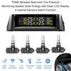 نظام مراقبة ضغط الإطارات TPMS Solar Wireless و USB نظام الكشف عن شحن USB مع 4 أجهزة استشعار داخلية