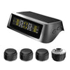 نظام مراقبة ضغط الإطارات TPMS Solar Wireless و USB نظام الكشف عن شحن USB مع 4 أجهزة استشعار داخلية
