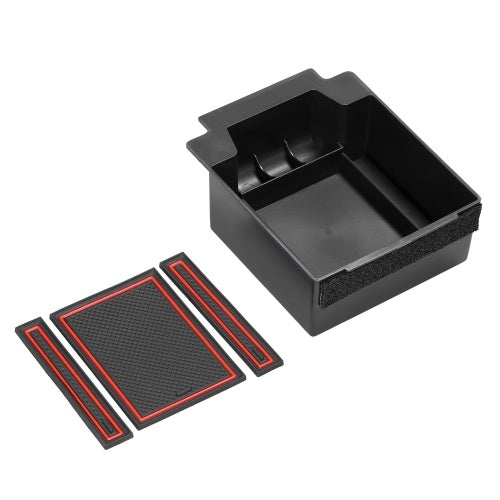 سيارة مركز وحدة التحكم المنظم حاويات المضادة للانزلاق حصيرة صندوق تخزين صندوق حامل لمقعد Ateca 2017-2019