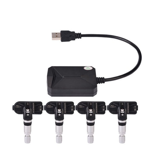 نظام إنذار لمراقبة ضغط الإطارات TPMS USB للسيارة/مراقبة ضغط الإطارات للملاحة بنظام Android/ناقل الحركة اللاسلكي TPMS 