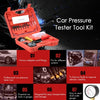 17pcs Professional Car Auto Hand Held Vacuum Pressure Pump Brake Bleeder Adaptor Fluid Reservoir Tester Vacuum Bleeding Test Kits Kits 2 in 1 Tool Kit Vacuum Tester