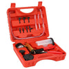 17pcs Professional Car Auto Hand Held Vacuum Pressure Pump Brake Bleeder Adaptor Fluid Reservoir Tester Vacuum Bleeding Test Kits Kits 2 in 1 Tool Kit Vacuum Tester