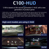 High Definition LED Stereo Imaging Display HUD Head-up Display Speedometer Car Diagnostic Tool OBDⅡ Fault Code Elimination Safe Driving Computer Overspeed Fault Alarm