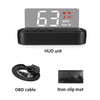High Definition LED Stereo Imaging Display HUD Head-up Display Speedometer Car Diagnostic Tool OBDⅡ Fault Code Elimination Safe Driving Computer Overspeed Fault Alarm