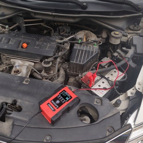 شواحن بطاريات السيارة الذكية، شواحن خلايا السيارة المحمولة، شواحن بطاريات السيارات للدراجات النارية مع شاشة LCD رقمية