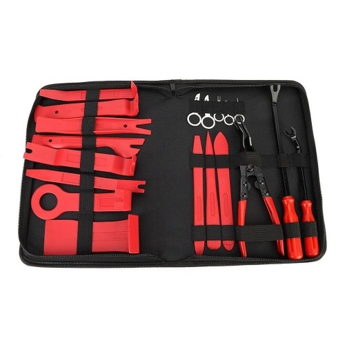 أدوات 19pcs أدوات مجموعة الصوتية زبهرات قفل أدوات إزالة لوحة الباب الداخلية