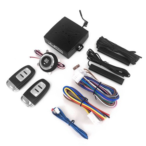 The 12Volt Universal One-click Boot System Modify Keyless Access System Alarm System Remote Starts Remote Control Auto Car One Starts Stop Engine System