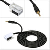 KKmoon Car AUX Input Mode Cable for iPod Phone MP3 3.5mm AUX-in Audio Music Adapter Cable for Audi VW Skoda