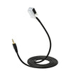 KKmoon Car AUX Input Mode Cable for iPod Phone MP3 3.5mm AUX-in Audio Music Adapter Cable for Audi VW Skoda