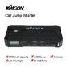 KKmoon 12000mAh Portable Car Jump Starter Power Bank with LCD Screen & Compass and LED Flashlight 3 USB Port Charging for IOS Android Smartphone Tablet Laptop