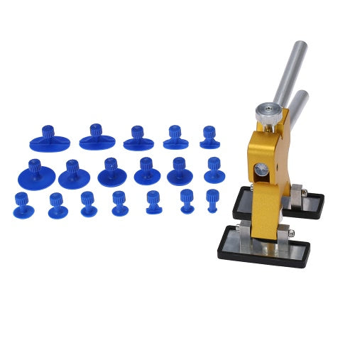 Car Body Paintless Dent Lifter Repair Tool Puller + 18 Tabs Hail Removal Tool