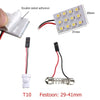 SMD 3528 LED Panel White Car Reading Map Lamp  Auto Dome Interior Bulb Roof Light with T10 Adapter