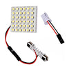SMD 3528 LED Panel White Car Reading Map Lamp  Auto Dome Interior Bulb Roof Light with T10 Adapter