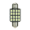 White 12V 36mm 16 SMD 3528 Car Interior Dome Festoon LED Light Bulbs Lamp
