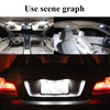 White 12V 36mm 16 SMD 3528 Car Interior Dome Festoon LED Light Bulbs Lamp