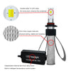 T9 9-36V H1 Car LED Headlight Bulbs Conversion Kit Copper Heat Dissipation Double-sided 12 LED Chips White Yellow Warm White Three Light Color 60W/Set 6000K 9600LM