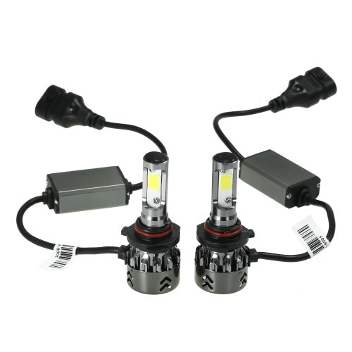 Mini Car LED Headlight Bulbs Conversion Kit 9005 60W 6000K 9600LM All-in-One Car Headlamp White