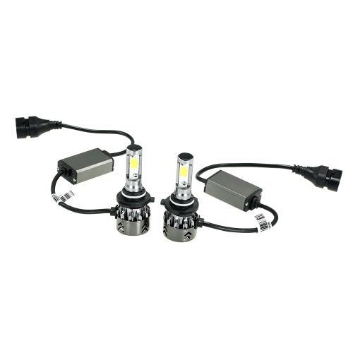 Mini Car LED Headlight Bulbs Conversion Kit 9005 60W 6000K 9600LM All-in-One Car Headlamp White