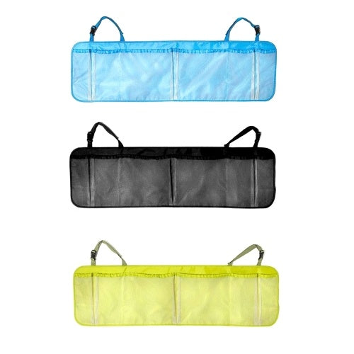 1Pc Car Back Seat Organizer Storage Bag Tissue Box Travel Holder Pouch Black