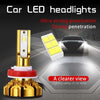 NightTech 2Pcs Car LED Head Light 48W 5200LM H4 LED Headlight Bulbs Waterproof IP68 Car Led Driving Lamp With High Beam Dipped Headlight Switching