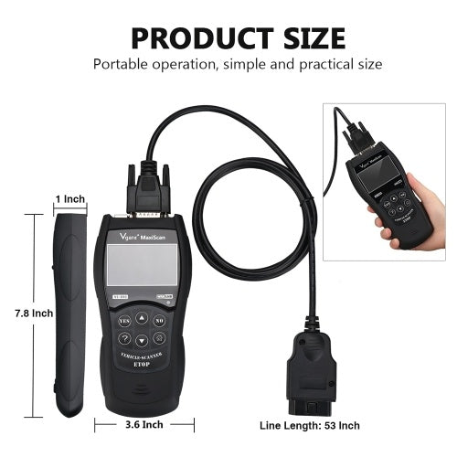 Universal Car Fault Reader Code Auto Scanner Vehicle Diagnostic Tool OBD2 CAN Reset Tool Multi-language Multi-functional Diagnostic Instrument