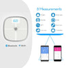مقياس الصحة الذكي Koogeek BT ​​WiFi Sync يقيس كتلة عظام العضلات ومؤشر كتلة الجسم BMR ووزن الدهون الحشوية ومياه الدهون في الجسم، التعرف على 16 مستخدمًا بسعة وزن 330 رطل/150 كجم