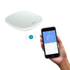 Koogeek Smart Wireless BT 4.0 Digital Body Weight Scale 16 Users Recognition with Ultra Clear Glass LED Display App Weight Tracking Set Target 440lb / 200kg Weight Capacity White