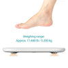 Koogeek Smart Wireless BT 4.0 Digital Body Weight Scale 16 Users Recognition with Ultra Clear Glass LED Display App Weight Tracking Set Target 440lb / 200kg Weight Capacity White