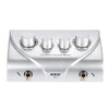 Karaoke Sound Mixer Dual Mic With Cable - Silver