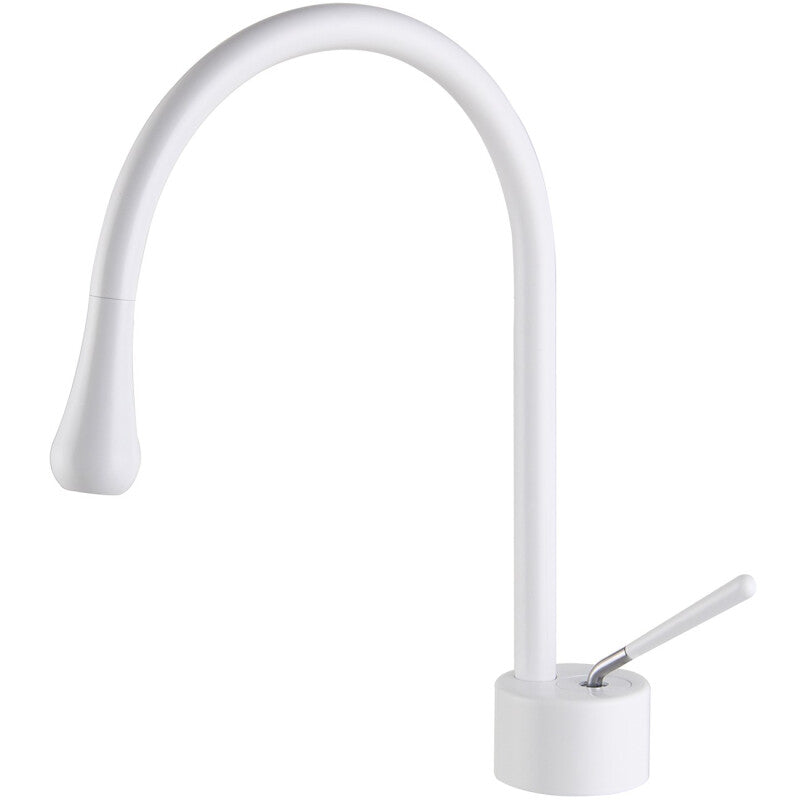 Kelica Single Handle High Quality Bathroom Faucet - White