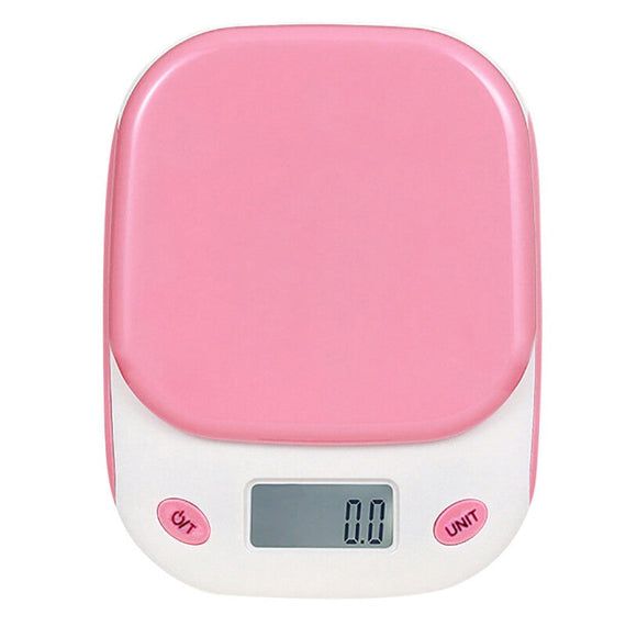 Kitchen Multi-functional Food Scale with Tray - Pink