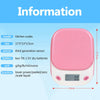 Kitchen Multi-functional Food Scale with Tray - Pink