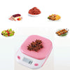 Kitchen Multi-functional Food Scale with Tray - Pink