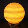 مصباح ليلي LED على شكل كوكب المشتري SMD5730 مع منفذ شحن USB