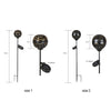 Garden Solar Light Globe Stake Lawn Lamp