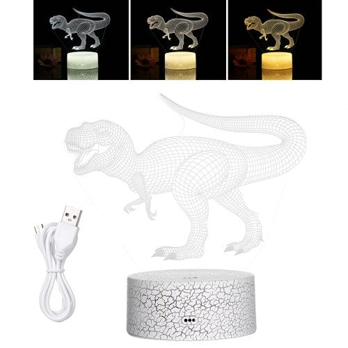 3D Dinosaur Night Light 3D LED LED LAMP